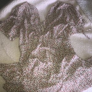 princess polly beige floral mini dress